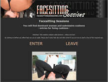 Tablet Screenshot of facesittingsessions.com